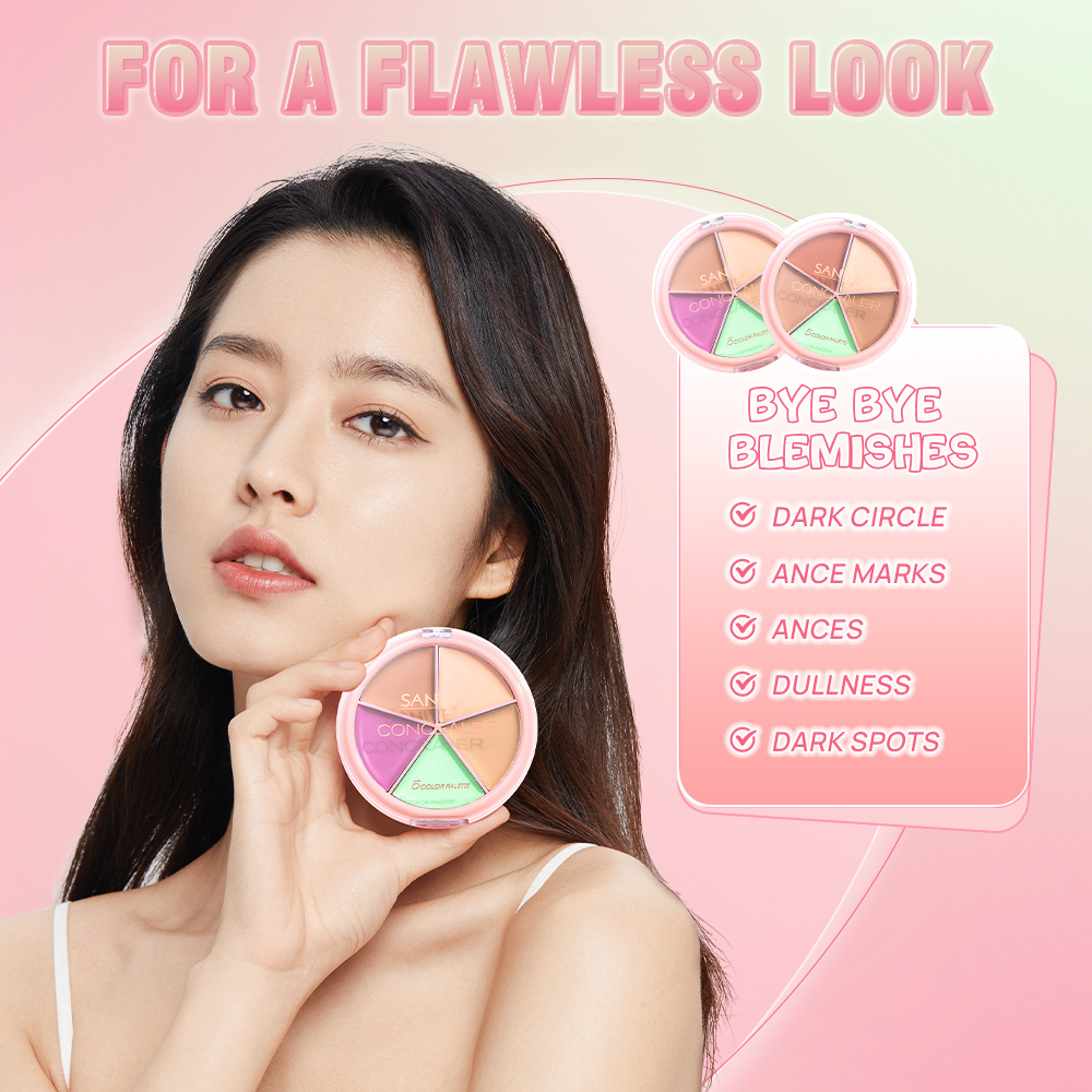 Bảng Kem Che Khuyết Điểm 5 Màu SANIYE 7g R1179