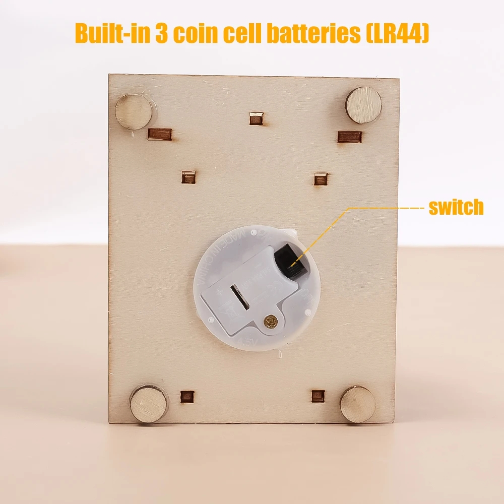 Ngôi Nhà Gỗ Có Đèn LED / Dây Treo Mini Trang Trí Cây Thông Giáng Sinh / Năm Mới Cho Trẻ Em