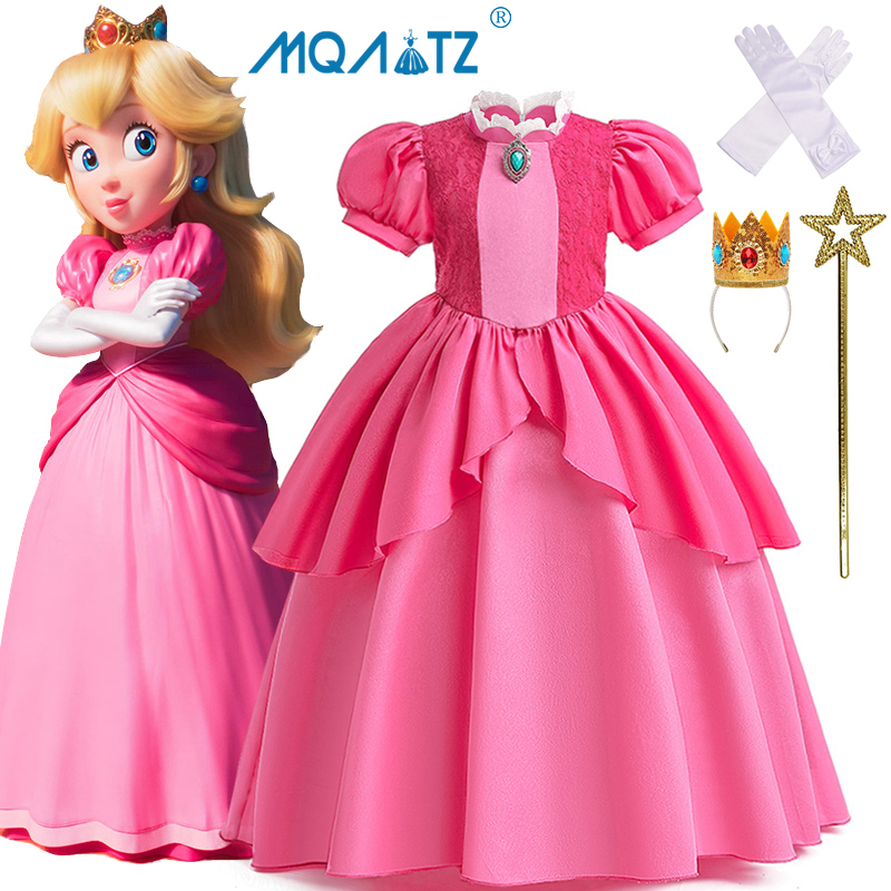 Đầm bé gái công chúa MQATZ cosplay tiệc sinh nhật biểu diễn smr053