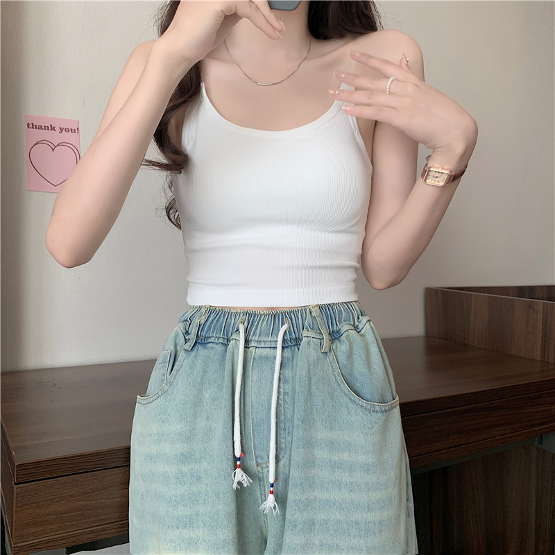 Ethelgirl Áo Tank Top Không Tay 6 Màu Thời Trang Dành Cho Nữ