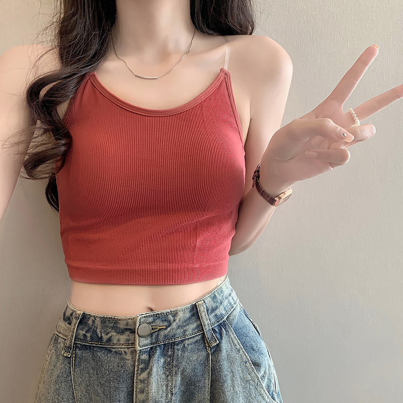 Ethelgirl Áo Tank Top Không Tay 6 Màu Thời Trang Dành Cho Nữ