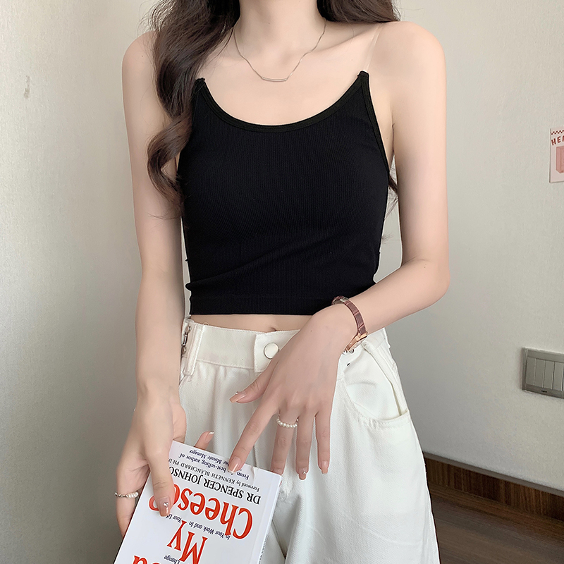 Ethelgirl Áo Tank Top Không Tay 6 Màu Thời Trang Dành Cho Nữ