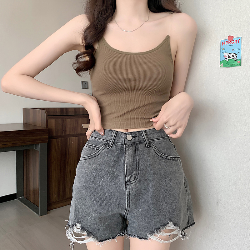 Ethelgirl Áo Tank Top Không Tay 6 Màu Thời Trang Dành Cho Nữ