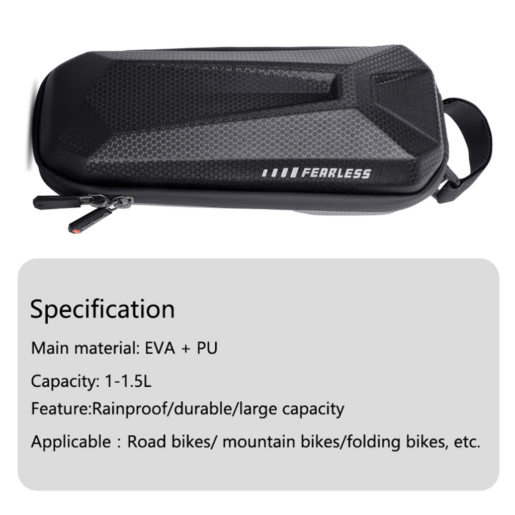 Túi Vỏ Cứng EVA Chống Thấm Nước Dung Tích Lớn 1.5L Gắn Khung Xe Đạp