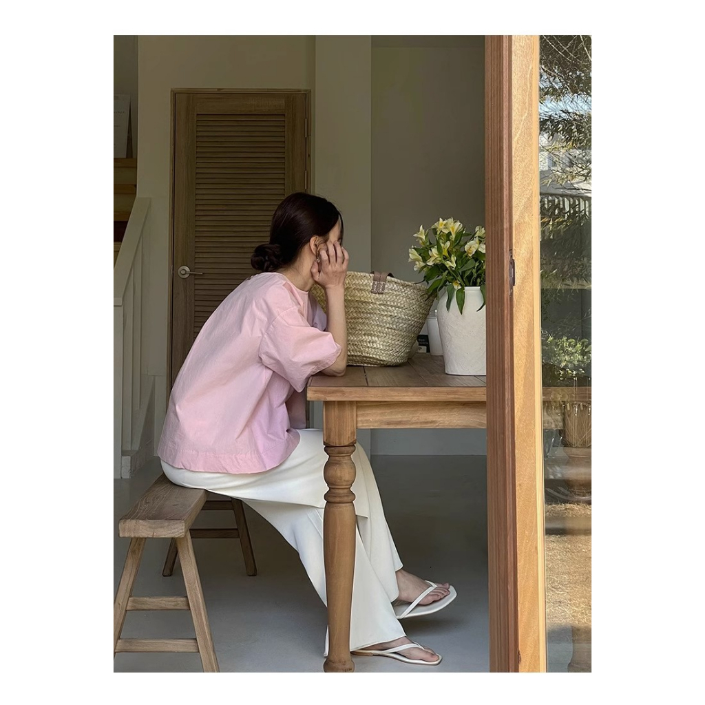 Áo Thun Tay Ngắn Cổ Tròn Thiết Kế Hở Lưng Phong Cách Hàn Quốc Thời Trang Mùa Hè 2023 Cho Nữ