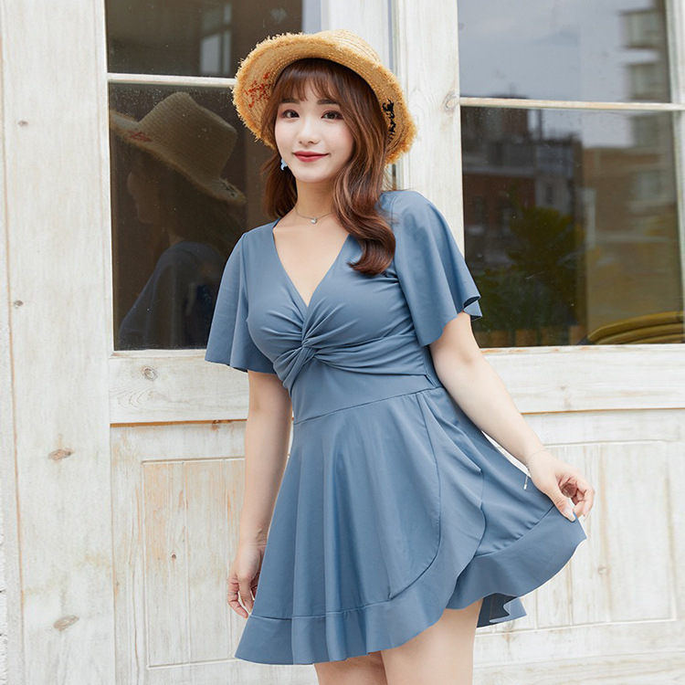 Đồ bơi kích thước lớn, cô gái hơi béo liền váy bơi  AA7517
