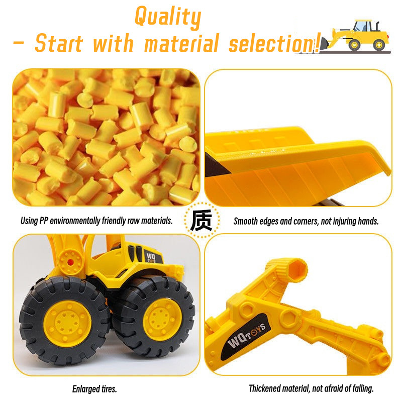 Xe Ủi Đất Đồ Chơi Dễ Thương Làm Quà Tặng Tốt Nhất Cho Trẻ Em - Đào Xe Hơi, Xe Ủi Đất