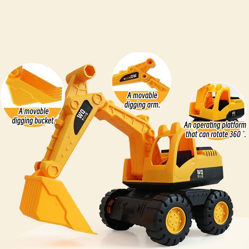 Xe Ủi Đất Đồ Chơi Dễ Thương Làm Quà Tặng Tốt Nhất Cho Trẻ Em - Đào Xe Hơi, Xe Ủi Đất