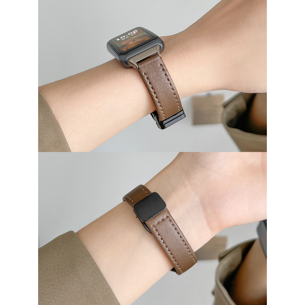 Dây Đeo Đồng Hồ Bằng Da Có Khóa Nam Châm Dành Cho Huawei Band 8 Huawei Band 8