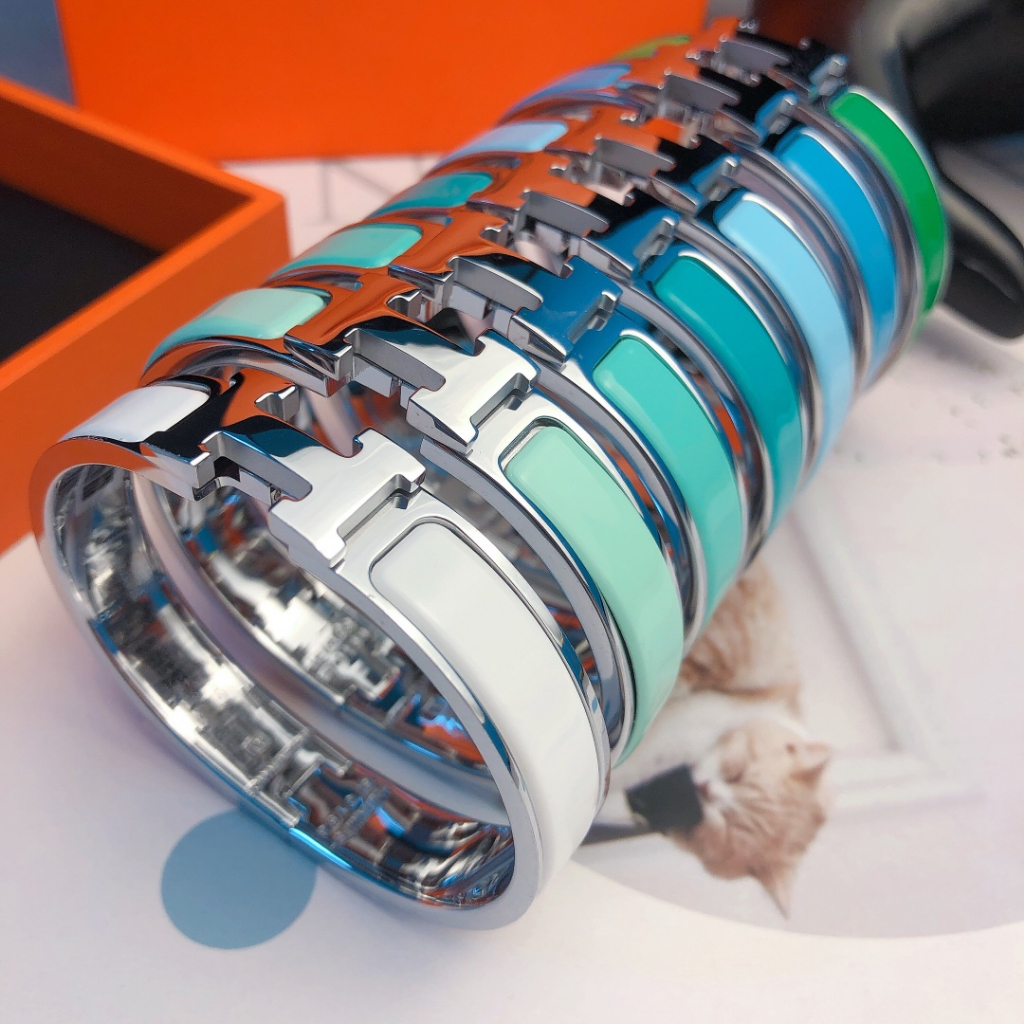 HMS vòng tay đôi bạc Titan H vòng deo tay không gỉ nữ