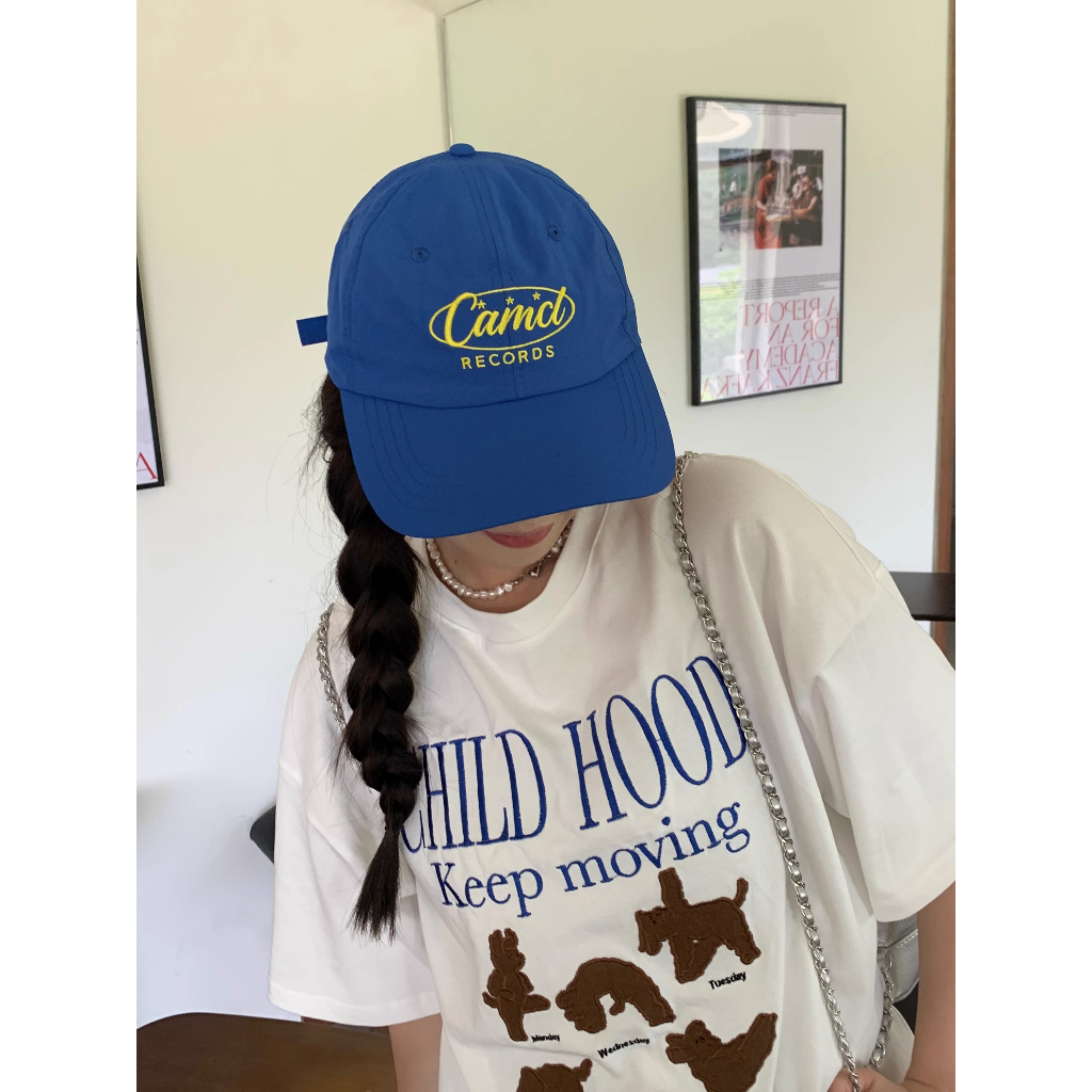 Mũ Lưỡi Trai Mềm Mỏng Nhanh Khô Thêu Chữ Phong Cách Hàn Quốc Thời Trang Cho Nữ