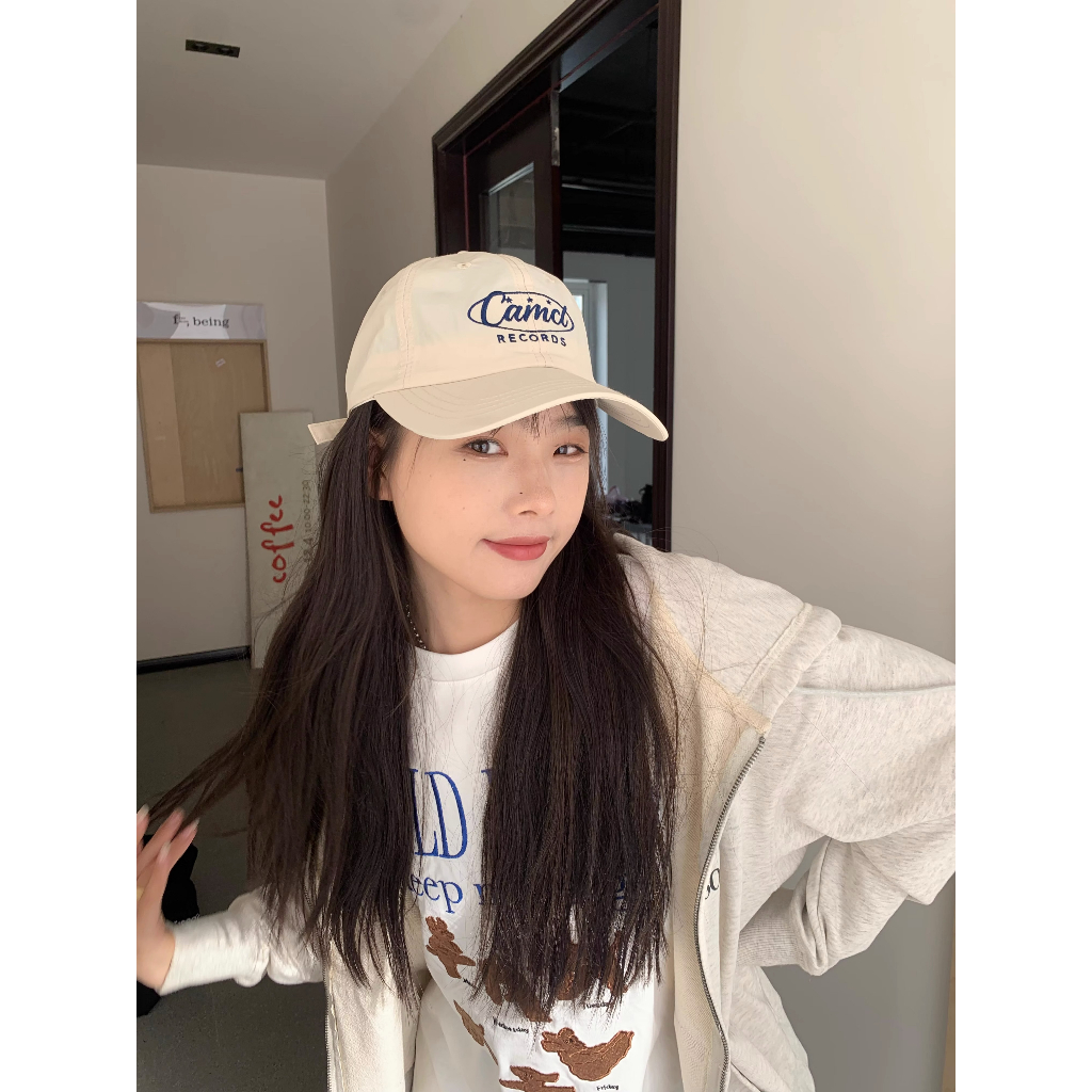 Mũ Lưỡi Trai Mềm Mỏng Nhanh Khô Thêu Chữ Phong Cách Hàn Quốc Thời Trang Cho Nữ