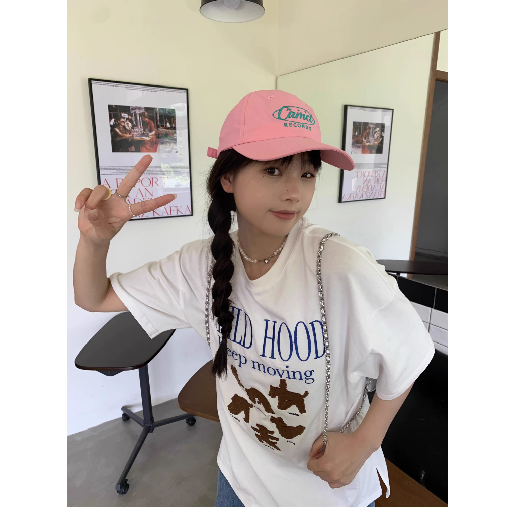 Mũ Lưỡi Trai Mềm Mỏng Nhanh Khô Thêu Chữ Phong Cách Hàn Quốc Thời Trang Cho Nữ