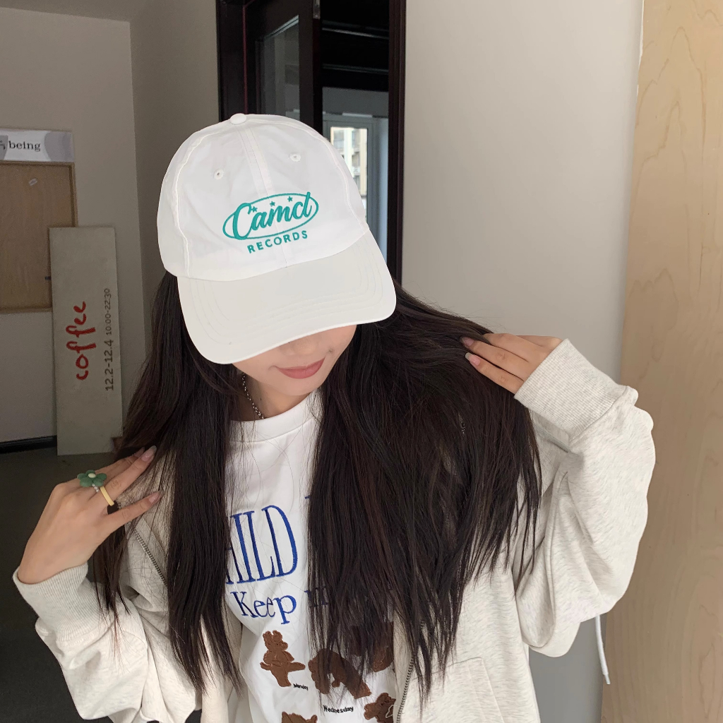 Mũ Lưỡi Trai Mềm Mỏng Nhanh Khô Thêu Chữ Phong Cách Hàn Quốc Thời Trang Cho Nữ