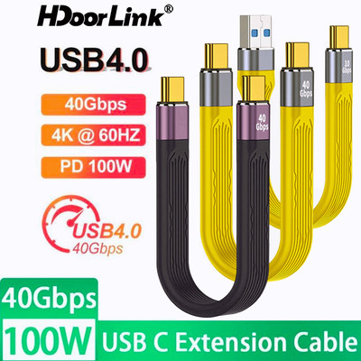 Cáp SạC Nhanh HdoorLink 5A PD 60W / 100W USB C Sang Type C 40Gbps 3 4K @ 60Hz Chuyên DụNg Cho Laptop Và ĐiệN ThoạI