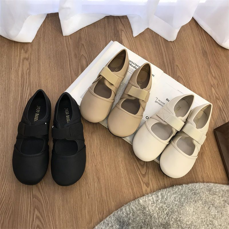 YAOLI  Giày Mary Jane Đế Mềm Đơn Giản Phong Cách retro Cho Nữ