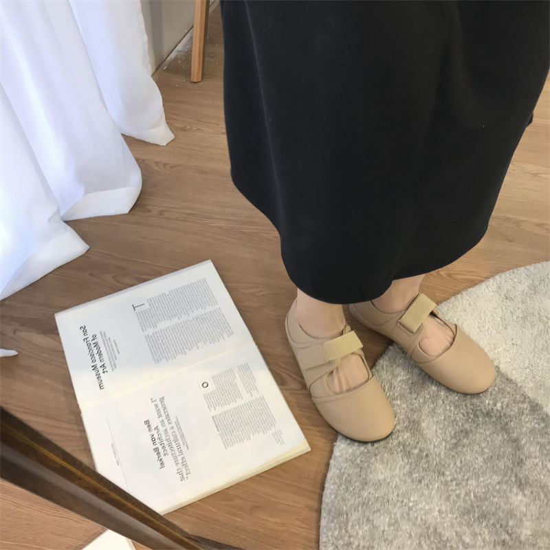 YAOLI  Giày Mary Jane Đế Mềm Đơn Giản Phong Cách retro Cho Nữ