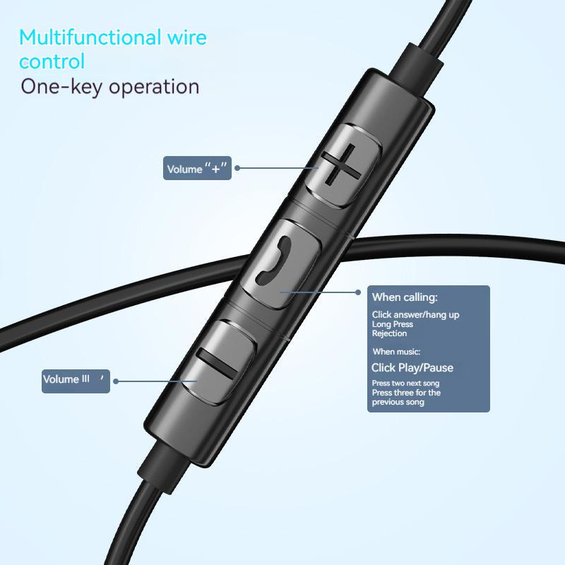 Tai Nghe Nhét Tai Loại C Có Mic Chống Thấm Nước Và Mồ Hôi Chất Lượng Cao