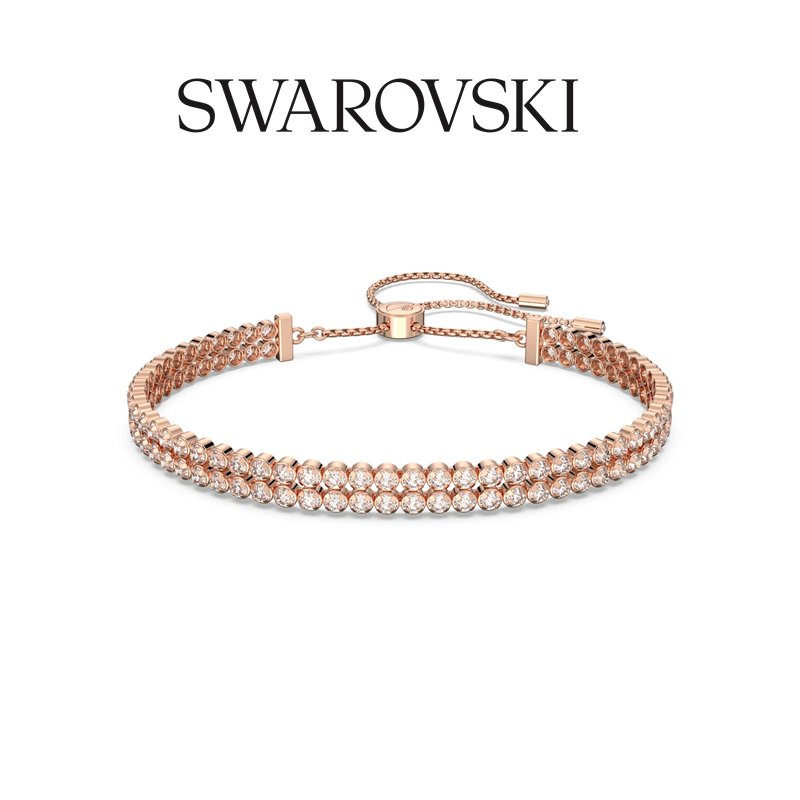 Vòng Tay Pha Lê Hai Hàng Kèm Hộp Quà