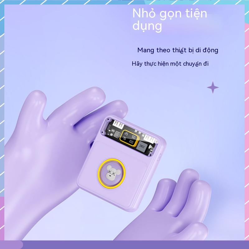 Pin Sạc Dự Phòng Mini 10000mAH 4 Dây Hình Thú Cưng Dễ Thương Cho Samsung / Xiaomi / oppo / vivo