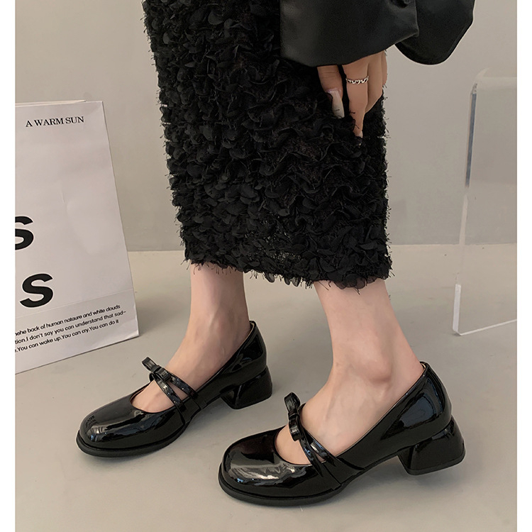 Giày Mary Jane Đế Dày Phong Cách Thời Trang Retro