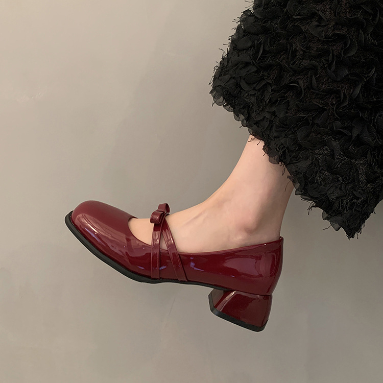 Giày Mary Jane Đế Dày Phong Cách Thời Trang Retro