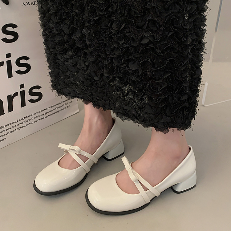 Giày Mary Jane Đế Dày Phong Cách Thời Trang Retro