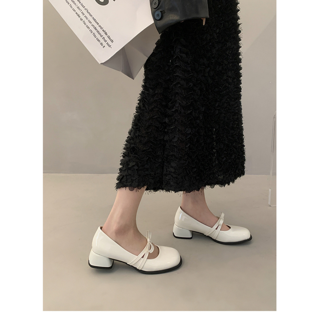 Giày Mary Jane Đế Dày Phong Cách Thời Trang Retro