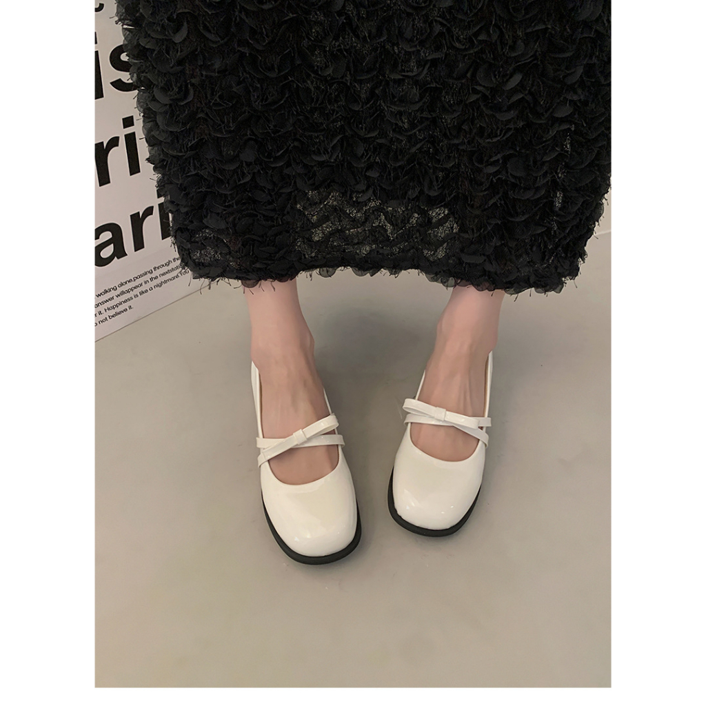 Giày Mary Jane Đế Dày Phong Cách Thời Trang Retro