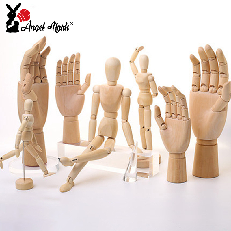 Mô Hình Bàn Tay Bé Trai / Bé Gái Bằng Gỗ 7 / 10 / 12Inch