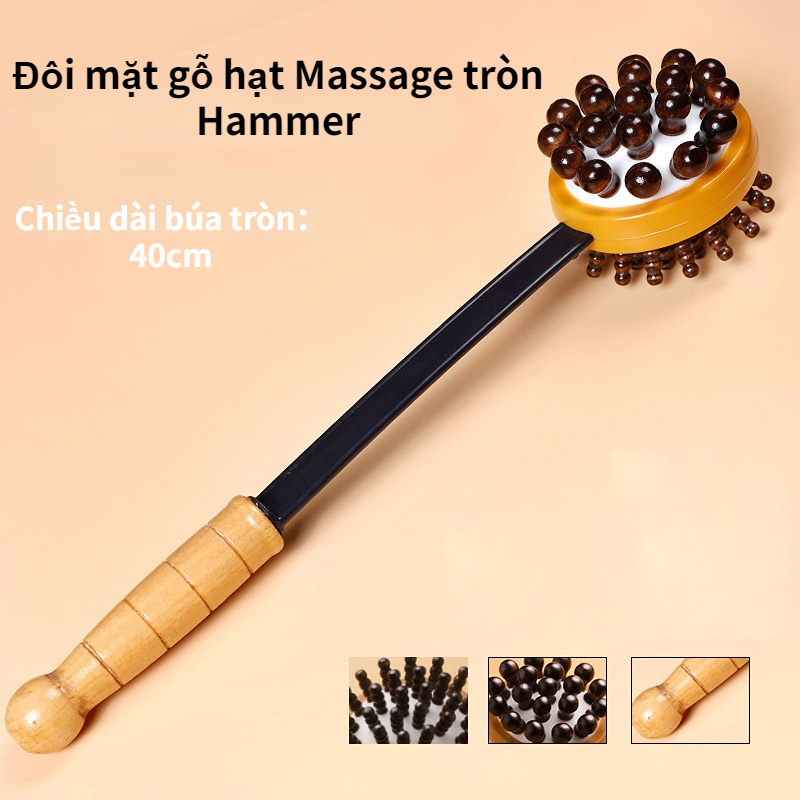 Búa Gỗ Mát Xa Toàn Thân Có Túi Khí Chống Nghẹt
