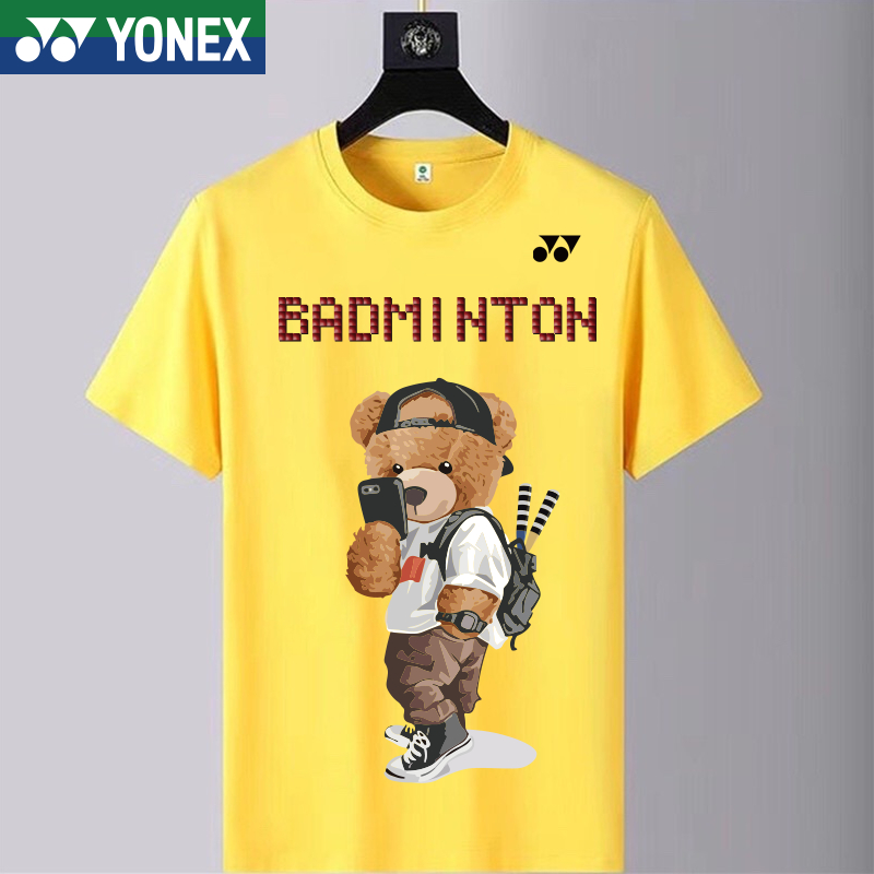 Áo Thun Cầu Lông Yonex Tay Ngắn Thoáng Khí Nhanh Khô Họa Tiết Hình Học Thời Trang Hàn Quốc 2023 Cho Nam Nữ