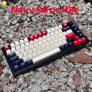 Navy keycaps SA profile Doubleshot ABS keycap 173keys for Mx switch keyboard