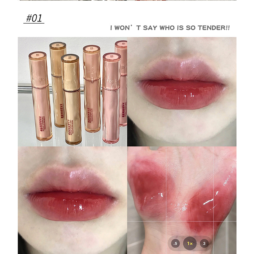 Son Bóng Dưỡng Ẩm GECOMO Chống Khô Môi