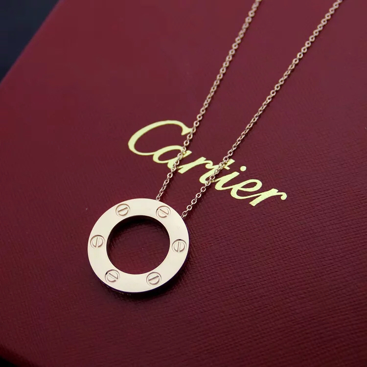 2023 Vòng cổ Ba Màu Hình Bánh Ngọt Phong Cách Catier Cổ Điển