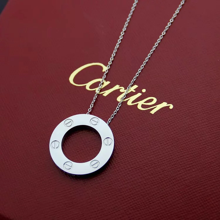 2023 Vòng cổ Ba Màu Hình Bánh Ngọt Phong Cách Catier Cổ Điển