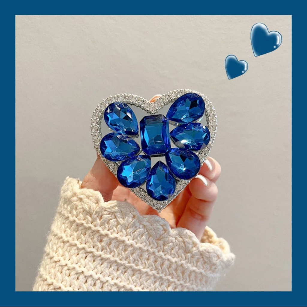 Giá Đỡ Điện Thoại Hình Trái Tim Đính Đá Sang Trọng