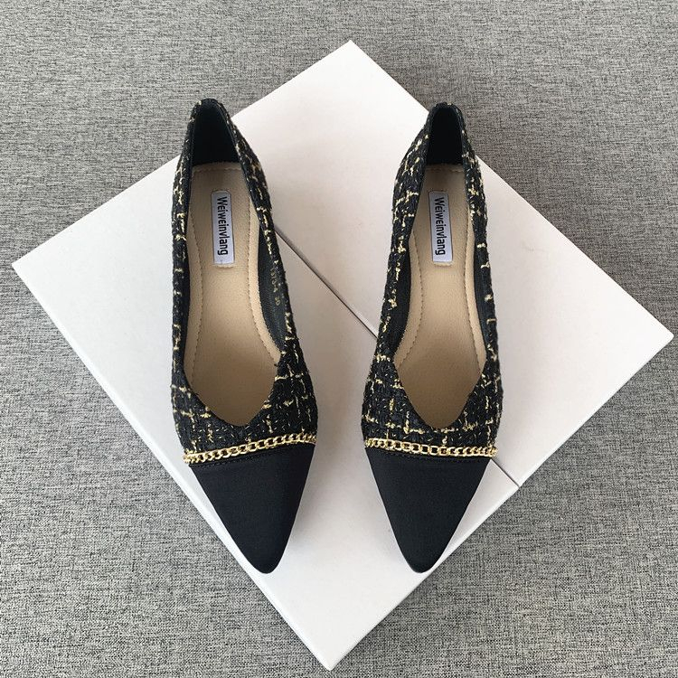 Giày Búp Bê Đế Bằng Mũi Nhọn Size Lớn 34-44 Mẫu Mới 2023 Thời Trang Cho Nữ