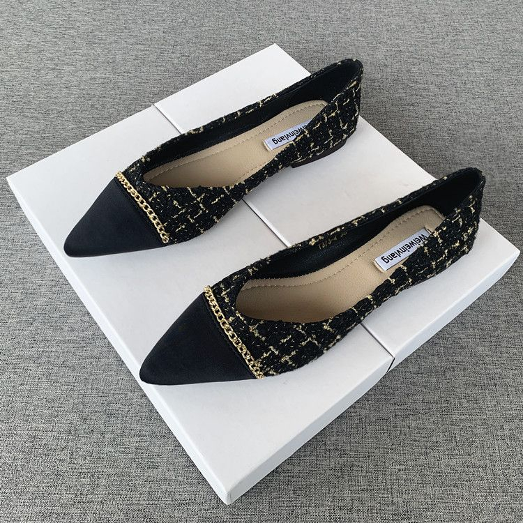 Giày Búp Bê Đế Bằng Mũi Nhọn Size Lớn 34-44 Mẫu Mới 2023 Thời Trang Cho Nữ