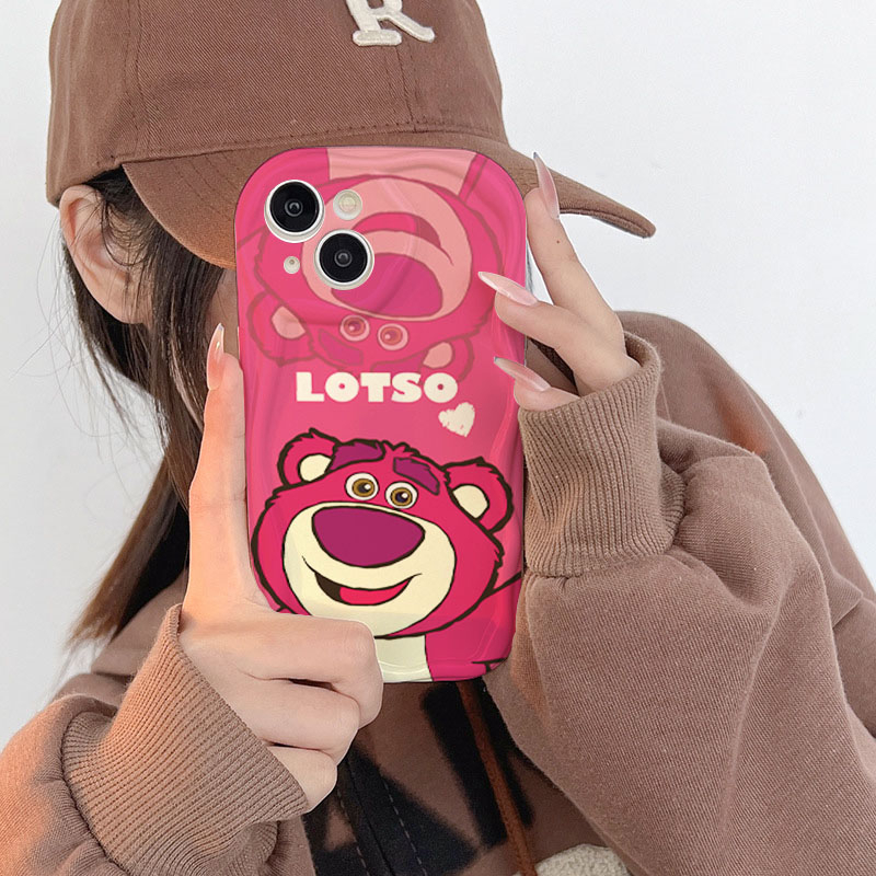 Ốp Điện Thoại Hình Gấu / Ếch / Dâu Tây iPhone 14 Promax 13 11 7plus 6splus 7 / 8g 12Pro xr xs max 11Promax 14 6 12Promax