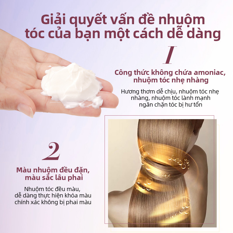 Thuốc tẩy tóc an toàn , bột tẩy tóc không độc hại tặng kèm Oxy nhuộm tóc, lược, găng tay và mũ tóc