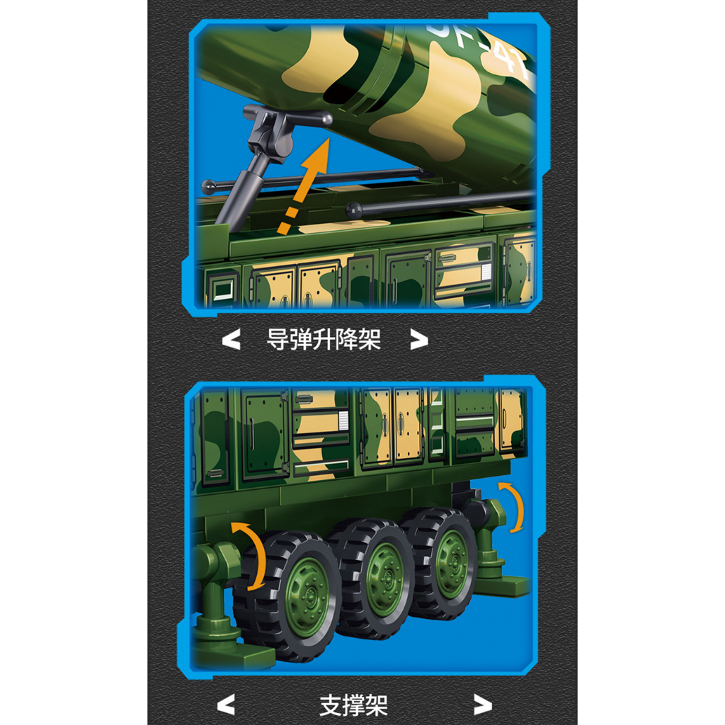 Bộ Đồ Chơi Lắp Ráp Lego Xe Quân Đội Dongfeng-41 Ballistic