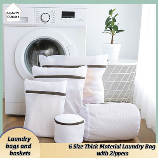 Túi Giặt Dày Dặn 6 Kích Thước Có Khóa Kéo Siêu Bền Dễ Sử Dụng Cho Gia Đình / Sân Vườn