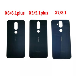 Nắp lưng điện thoại bằng kính thay thế chuyên dụng cho nokia 6.1 plus x6 2018 nokia 5.1 plus x5 x7 8.1
