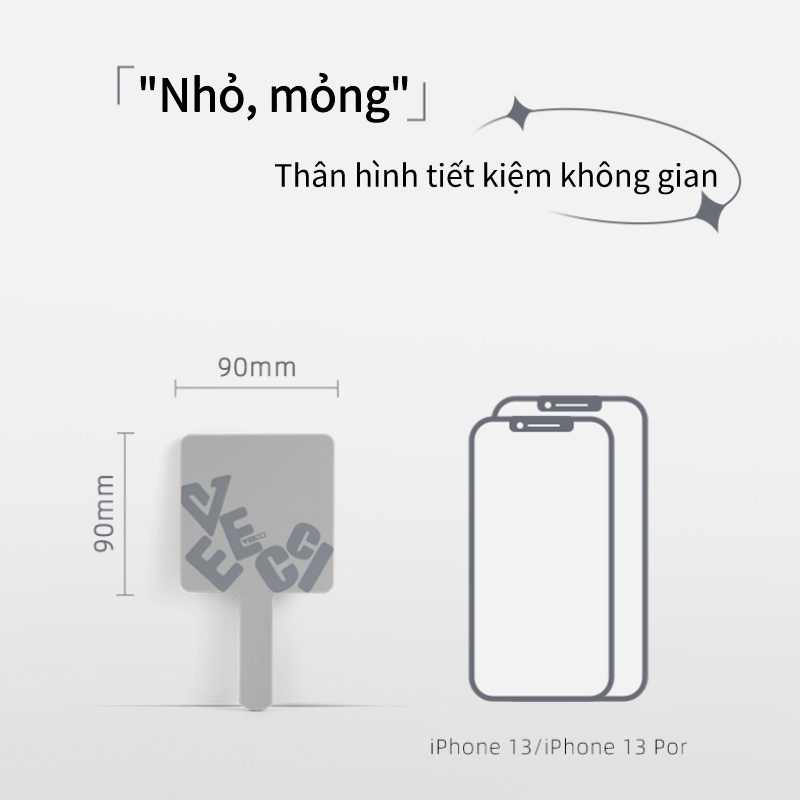 VEECCI Gương Trang Điểm Cầm Tay Chất Lượng Cao