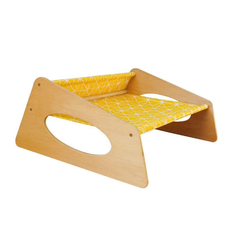 Elsabell. Giường ngủ gỗ cao cấp dành cho thú cưng,Giường gỗ cho thú cưng kèm vải thoáng khí nhiều màu sắc