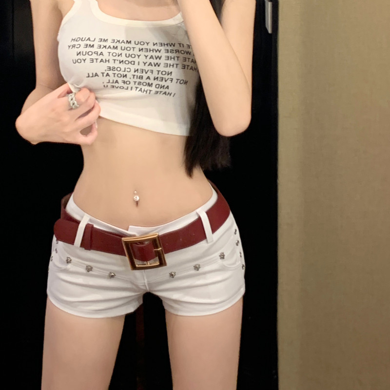 Cocory vn Quần Short Lưng Thấp Quyến Rũ Cho Nữ