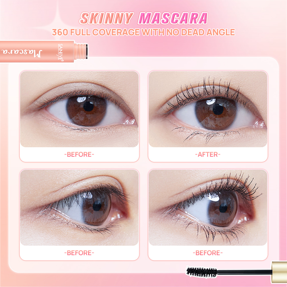 Mascara SANIYE M1048 lâu trôi màu đen tự nhiên 10g