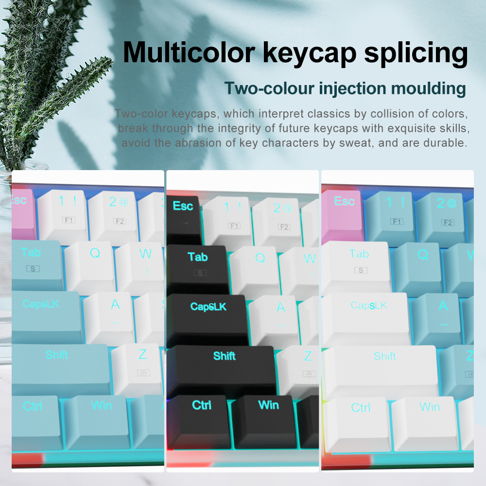 Bàn Phím Cơ Gaming E-YOOSO Z11T USB 60% 61 Phím Có Dây Dành Cho Máy Tính Du Lịch