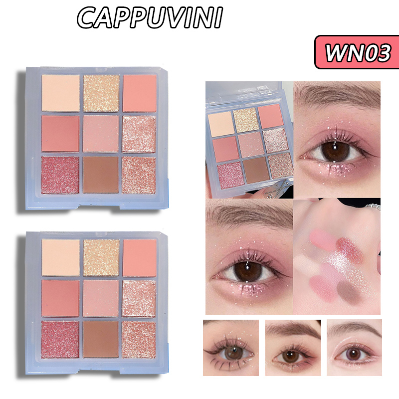 Cappuvini  Phấn Mắt 13.5g Chống Nhòe Lâu Trôi